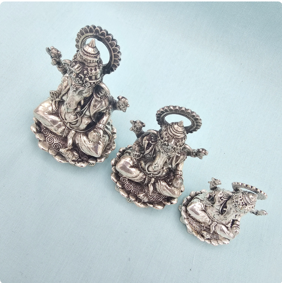 92.5 Silver Ganesh idol
