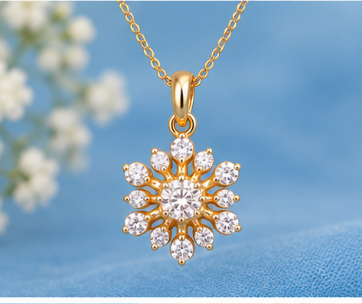 Snow Flake Pendant set