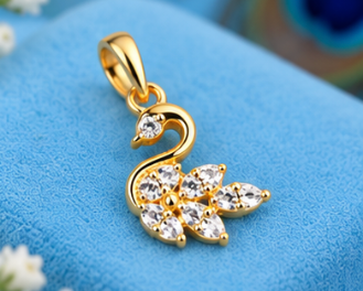 Swan Pendant set