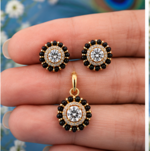 Diamond replica Pendant sets