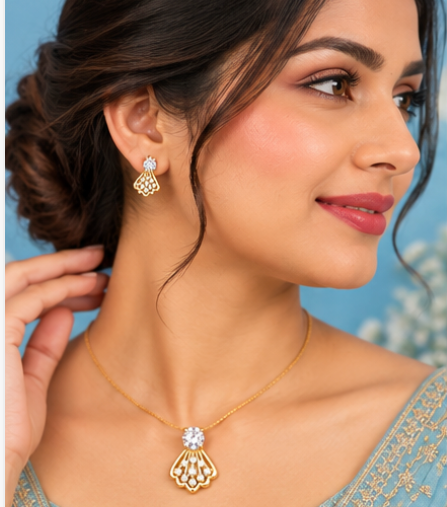 CZ Pendant Set