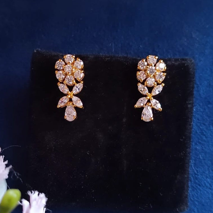 Flower design Silver Studs