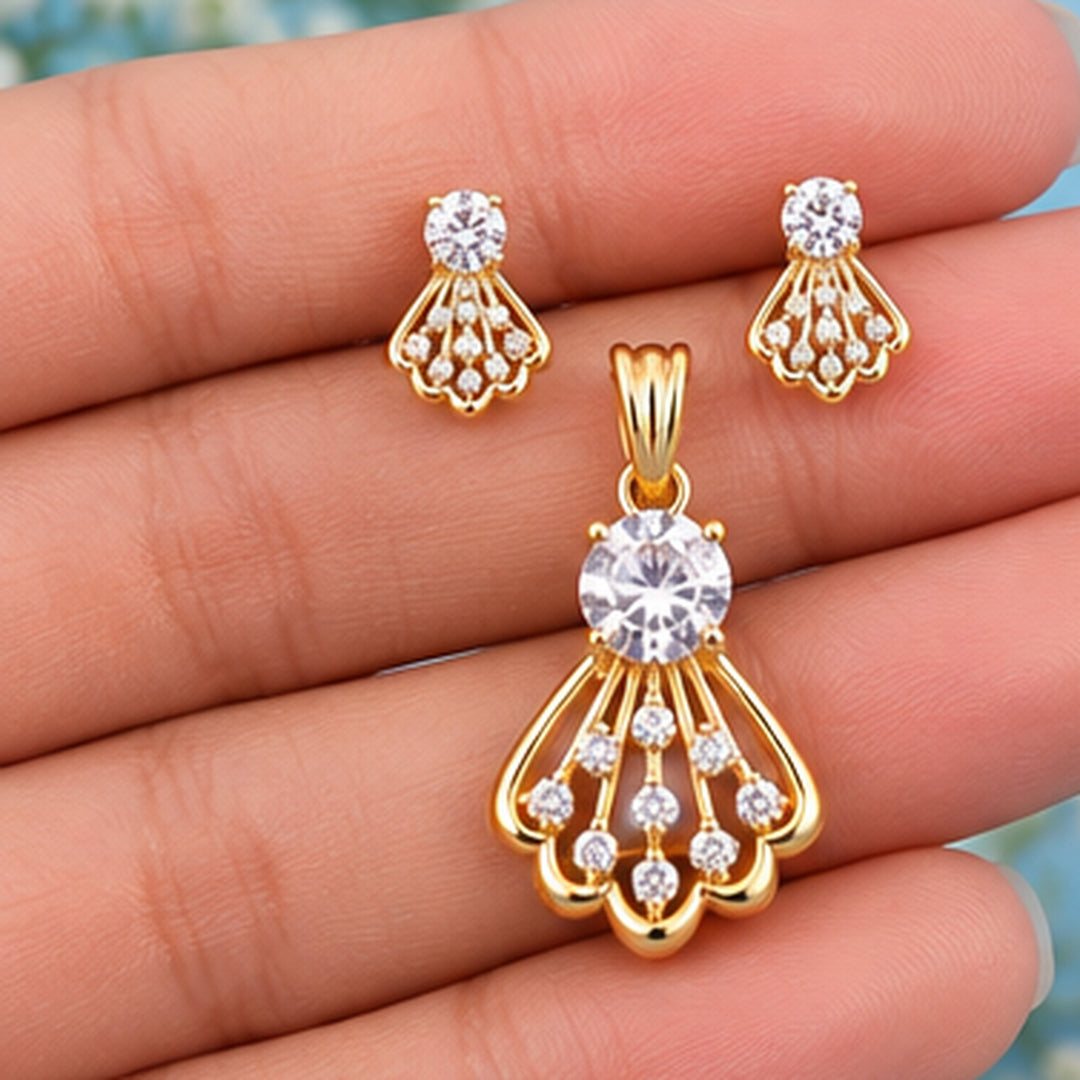 CZ Pendant Set