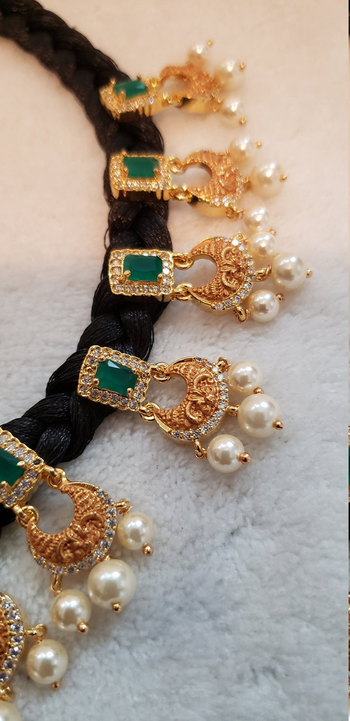Black Silk Thread Necklace
