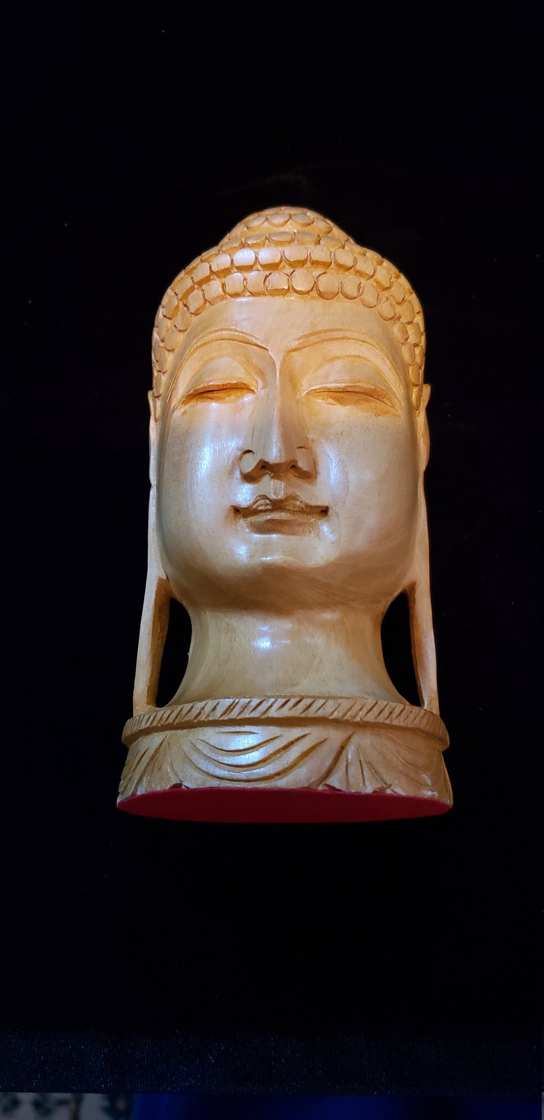 Hand carved Buddha