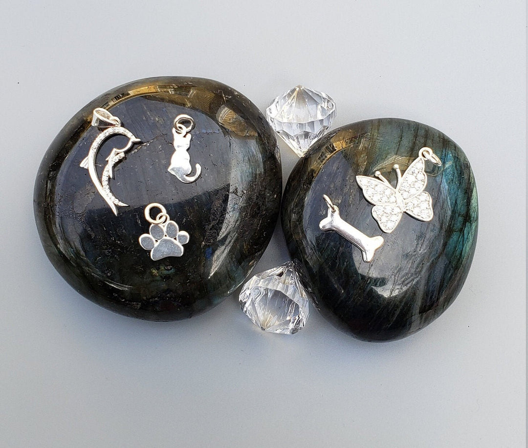 Silver Dog Paw necklace