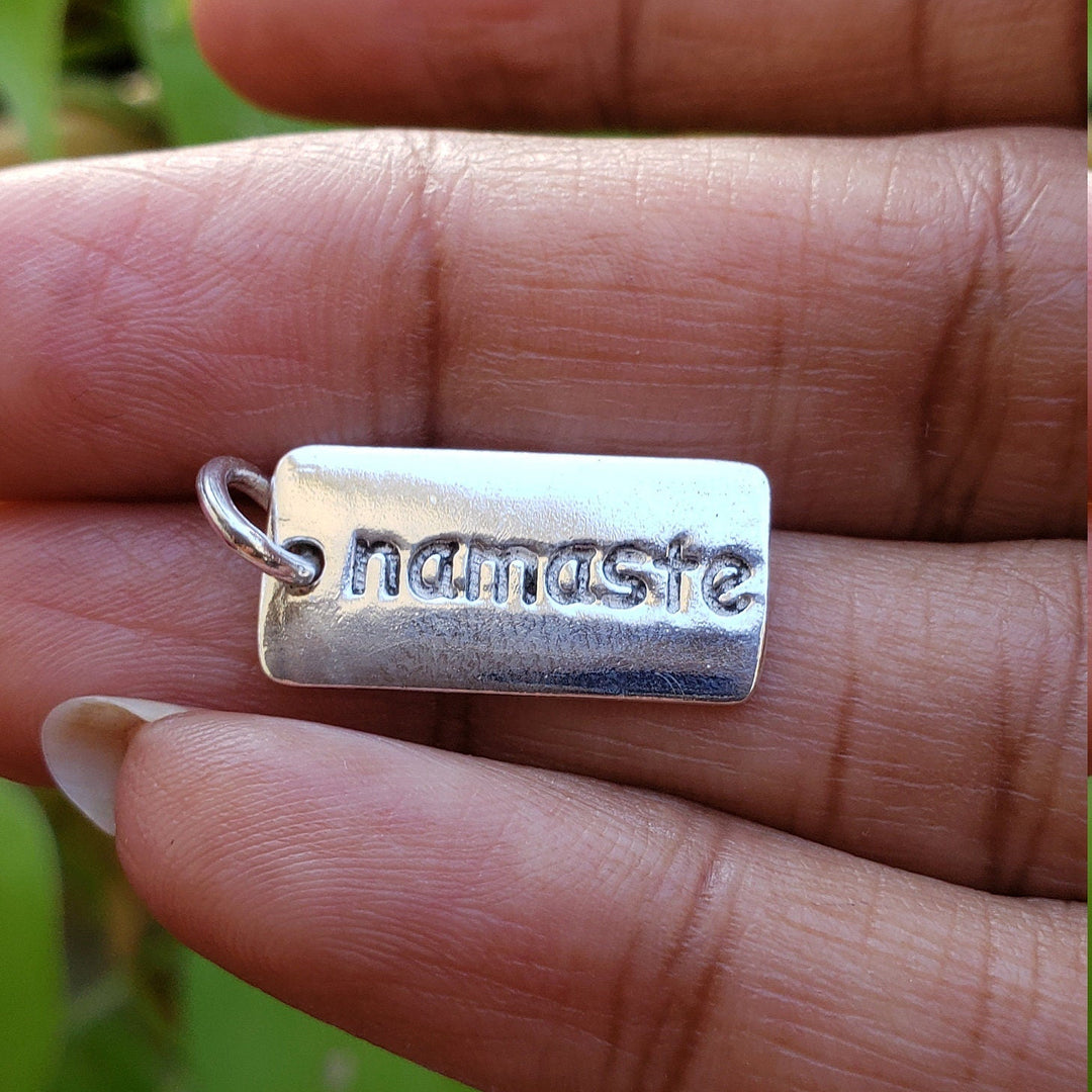 Silver Namaste Pendent
