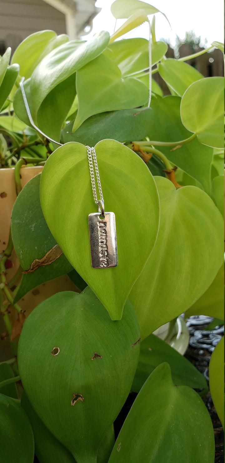Silver Namaste Pendent
