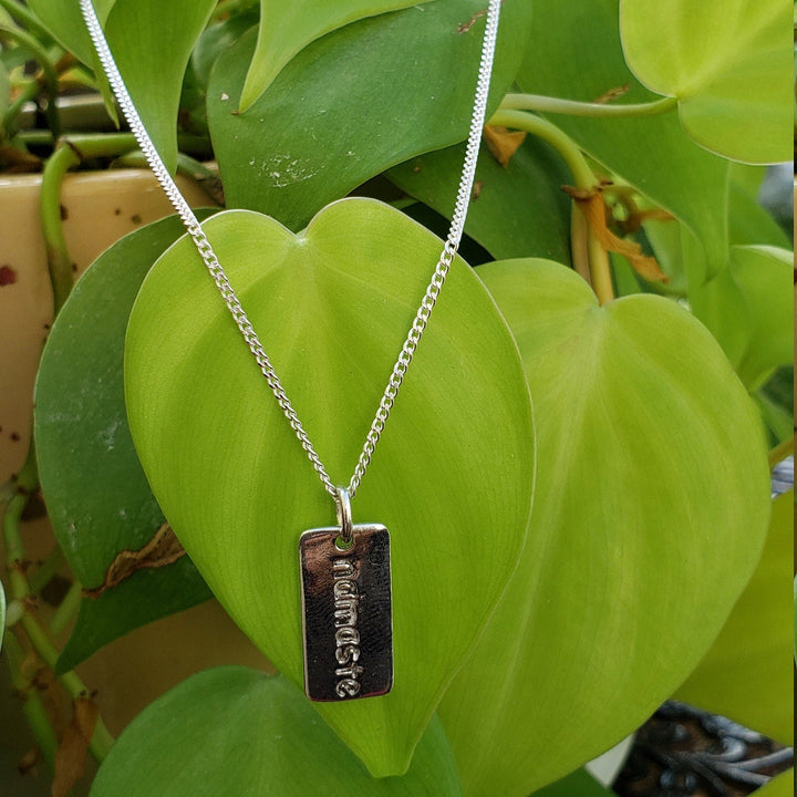 Silver Namaste Pendent