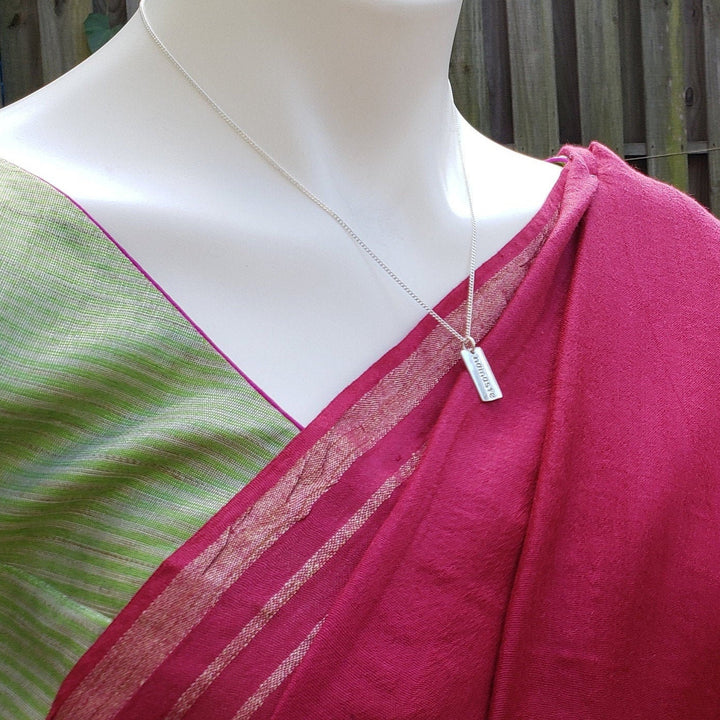 Silver Namaste Pendent