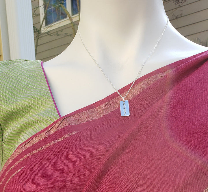 Silver Namaste Pendent