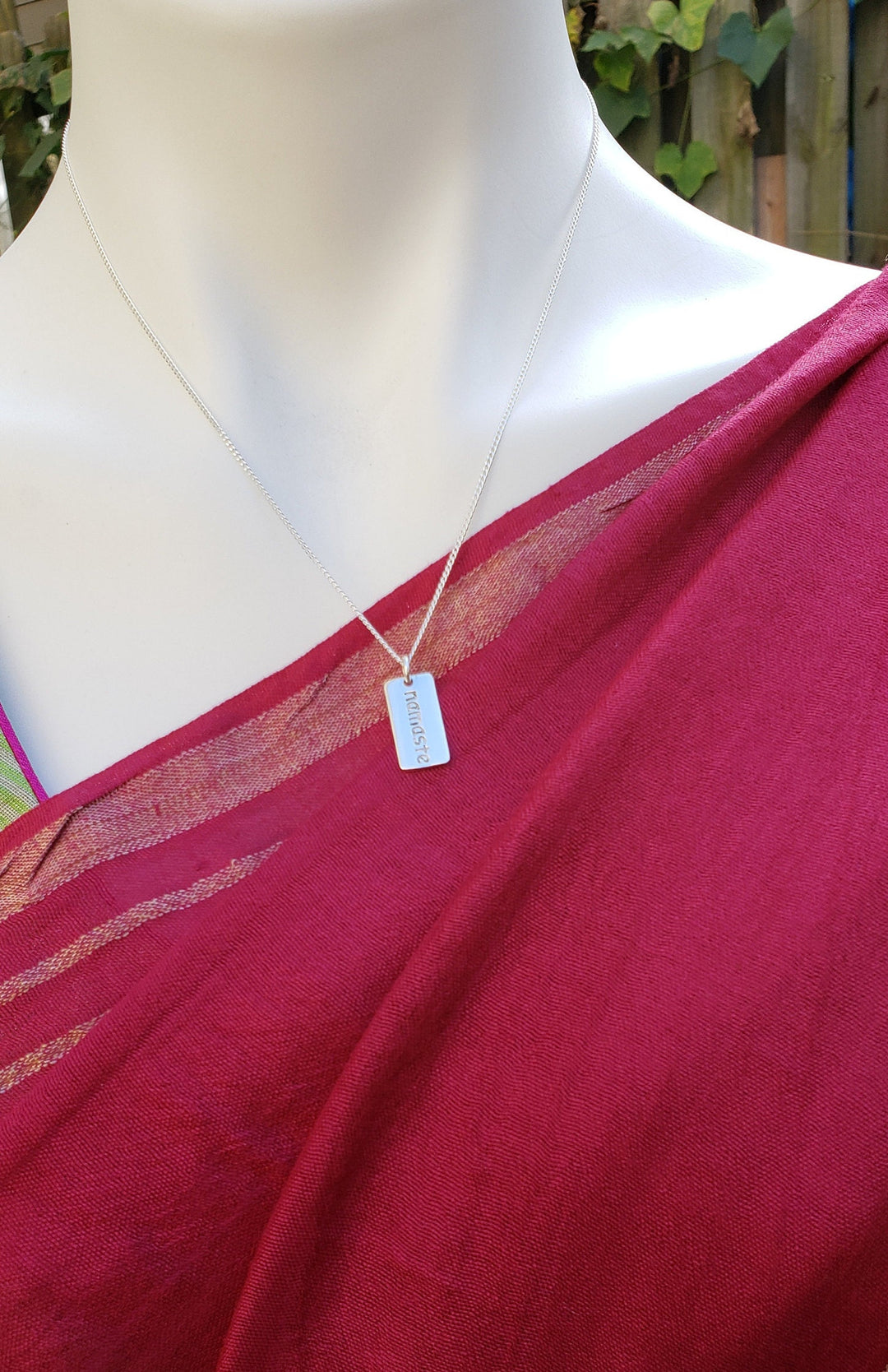 Silver Namaste Pendent