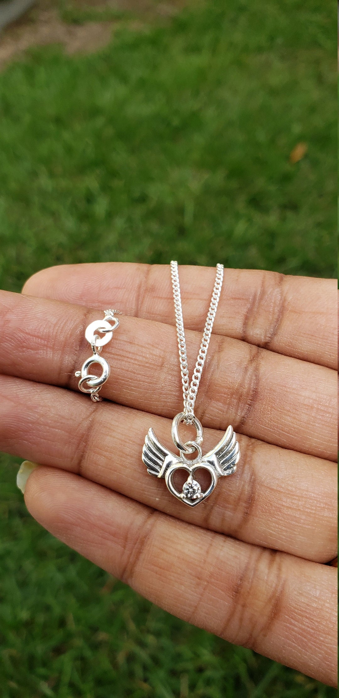 Silver Angel Wing chain