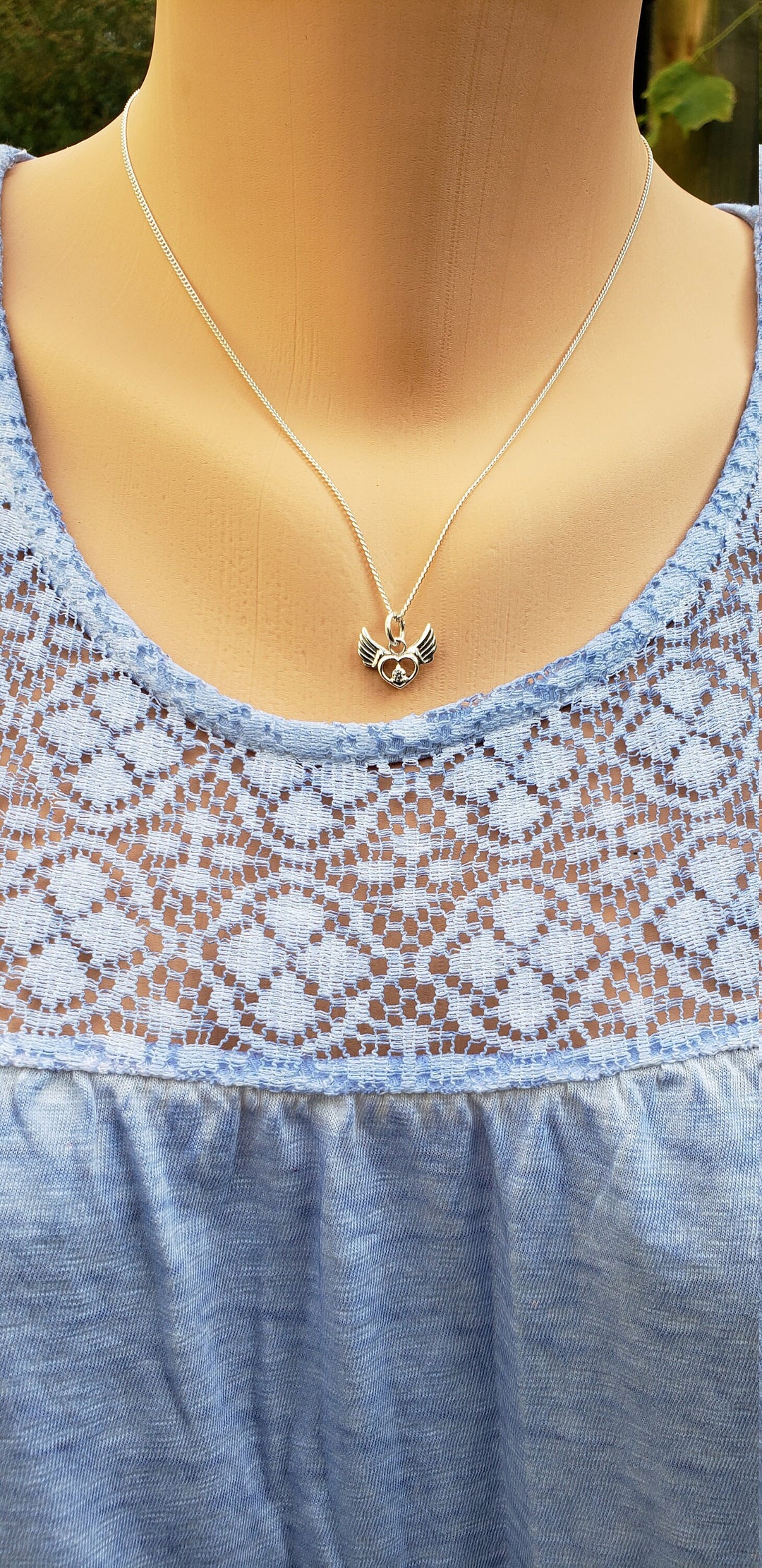 Silver Angel Wing chain