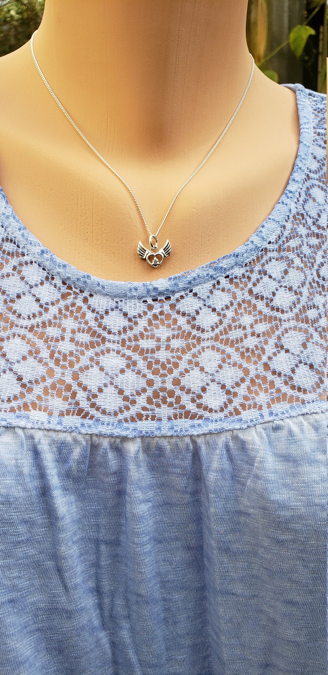 Silver Angel Wing chain