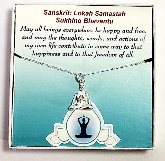 Silver Padmasana Pendant