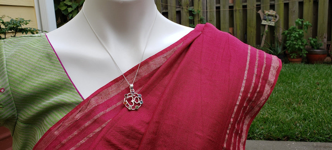Silver OM Chakra  pendent