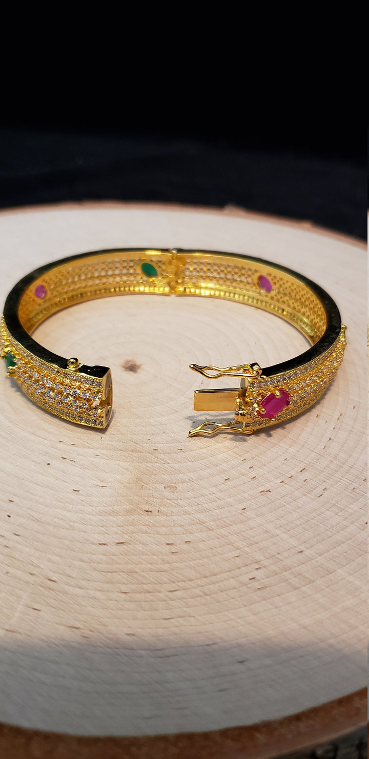 White CZ Bangles Set