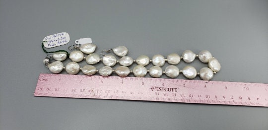 18mm Coin Pearl Necklace