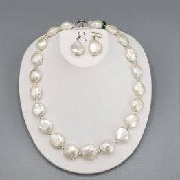 18mm Coin Pearl Necklace