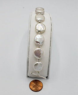 14mm Coin Pearls Bracelet