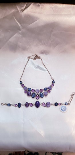 Silver Amethyst Bracelet