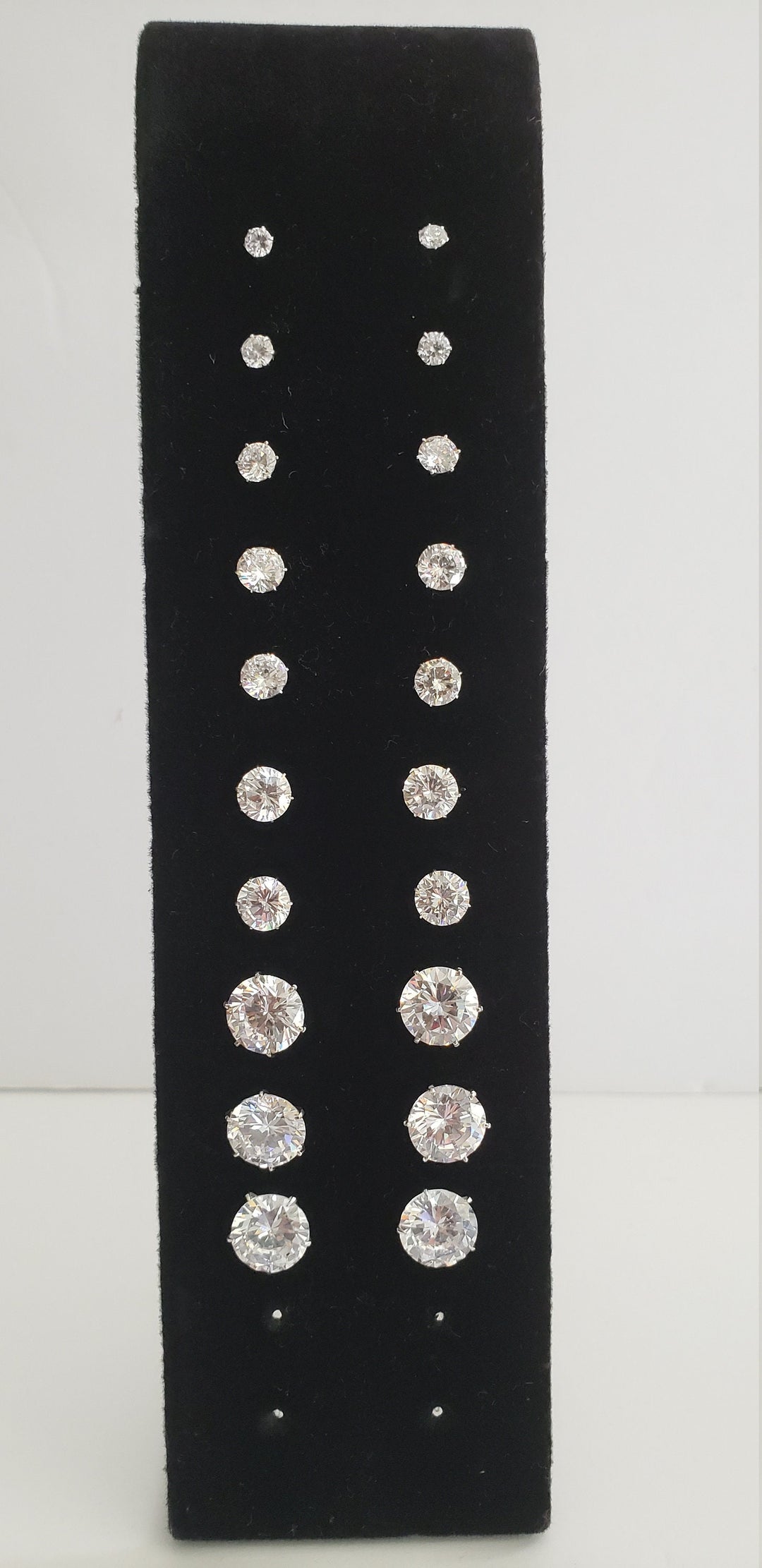 Round CZ Stud Earrings