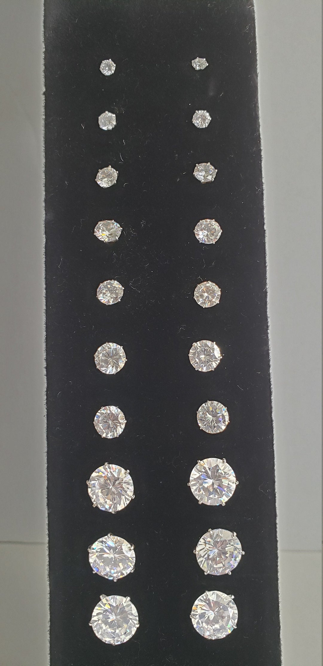 Round CZ Stud Earrings