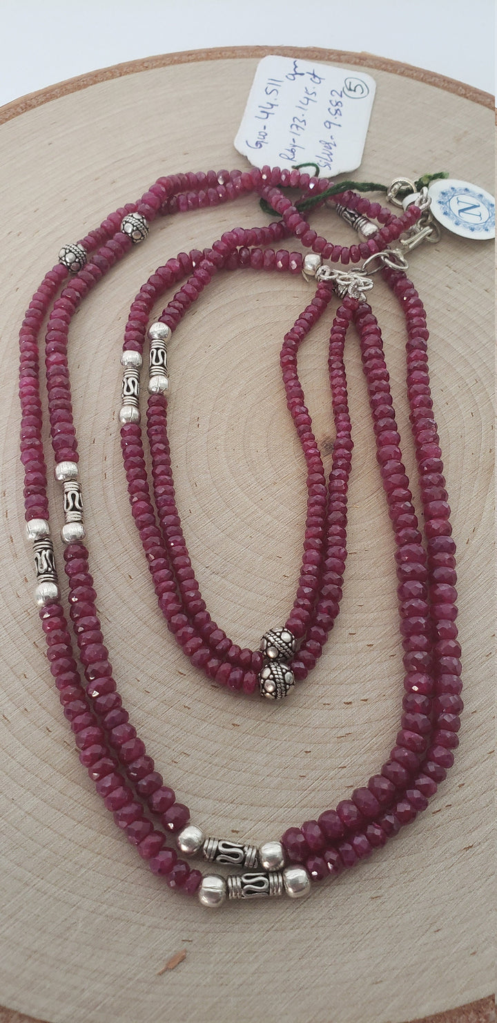 Silver Ruby chain