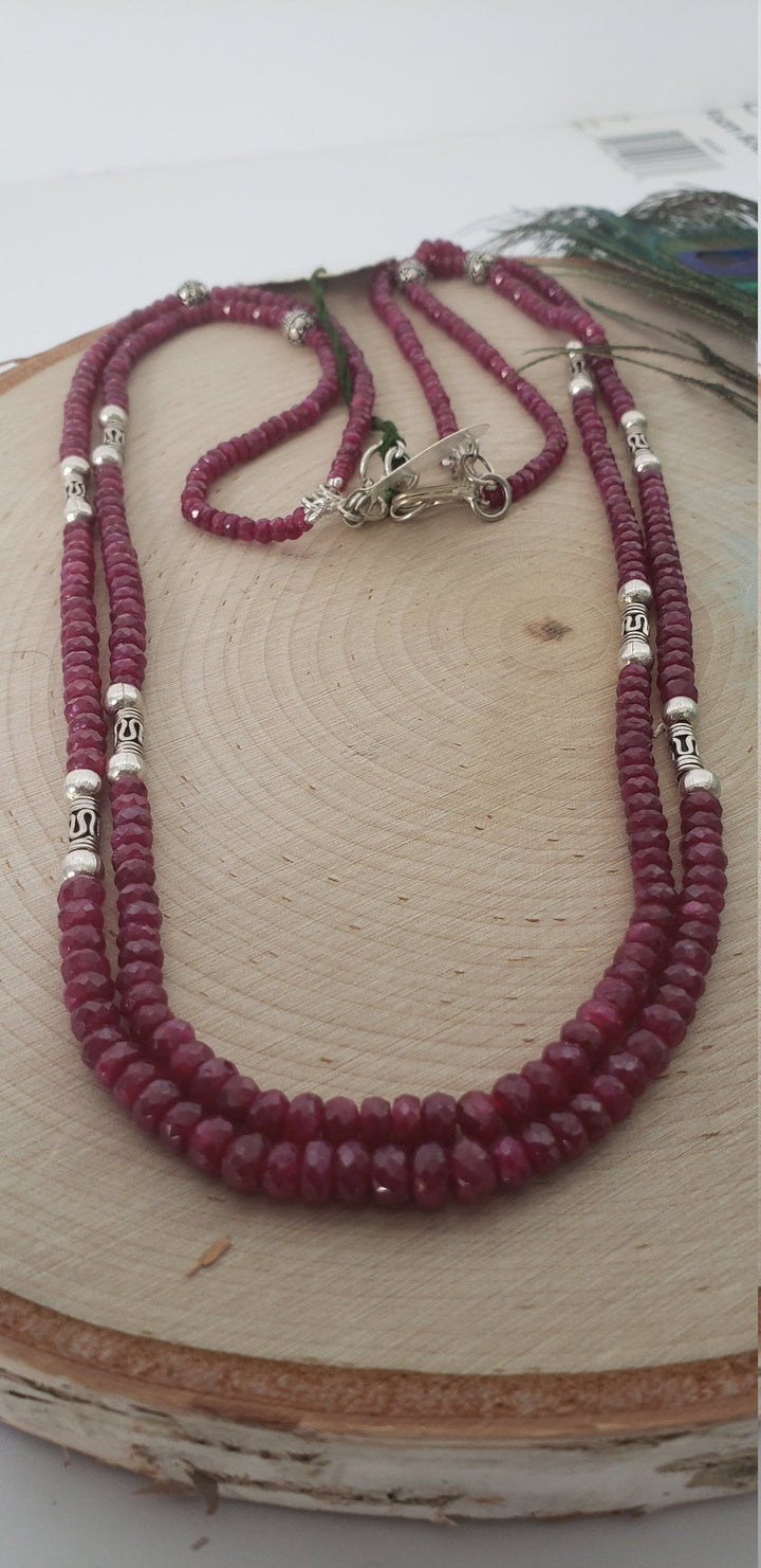 Silver Ruby chain