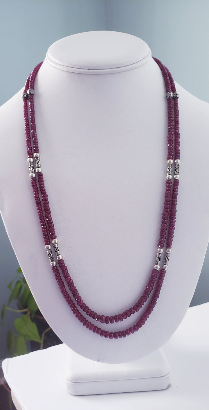 Silver Ruby chain