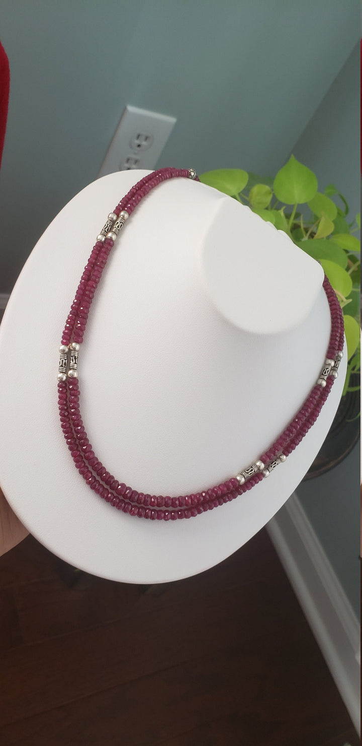 Silver Ruby chain