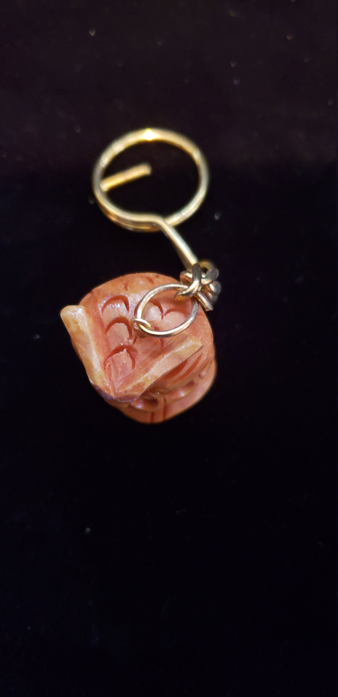Wooden Owl key chain