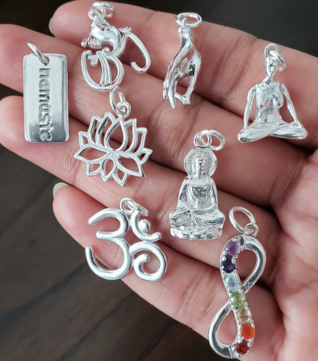 Silver chakra collection