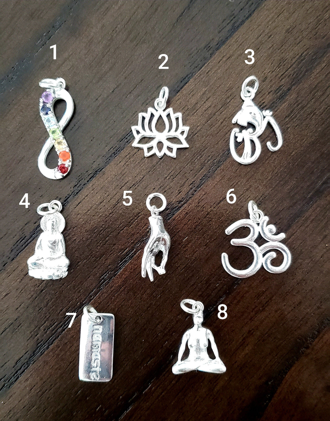 Silver chakra collection