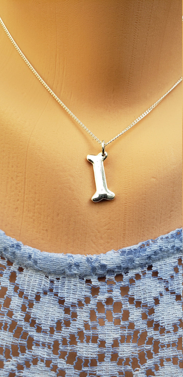 Silver Dog bone charm