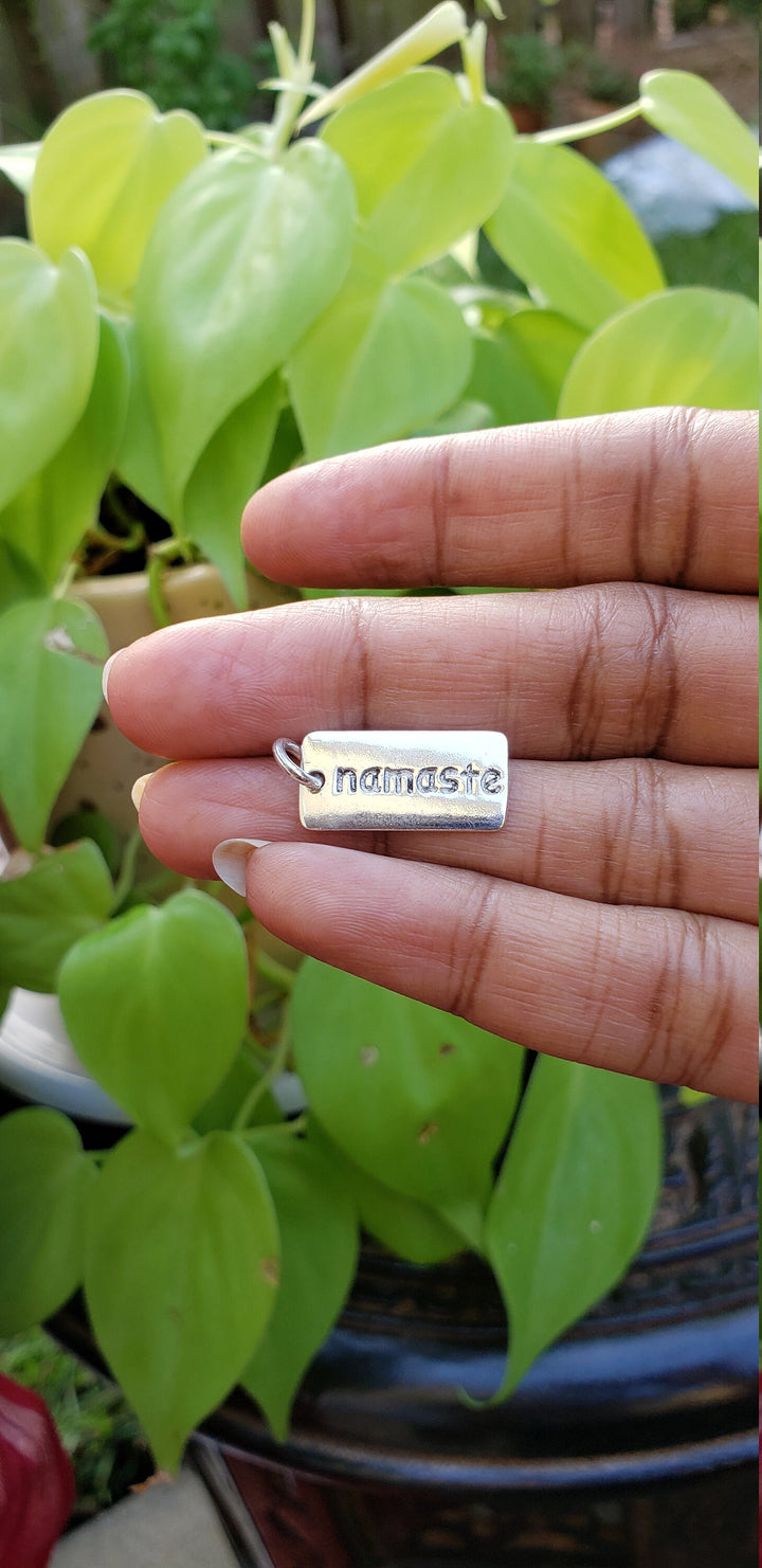 Silver Namaste Pendent