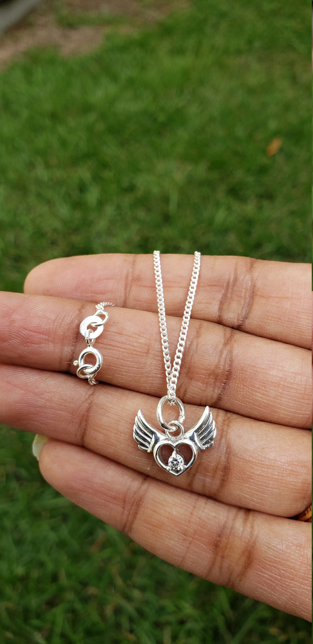 Silver Angel Wing chain