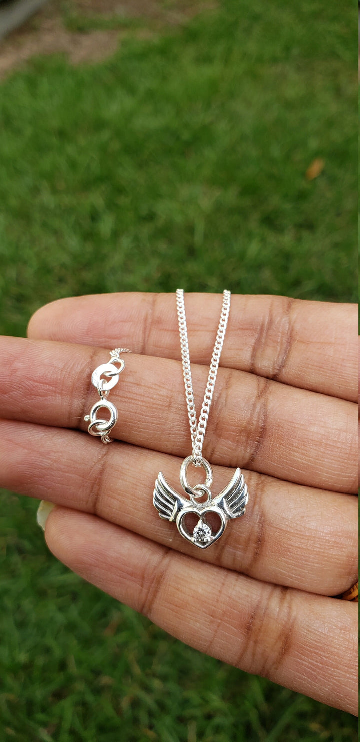 Silver Angel Wing chain