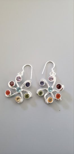 Seven Chakra earrings