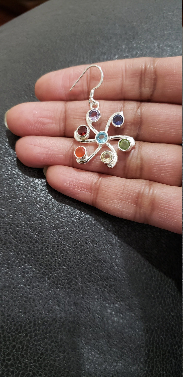Seven Chakra earrings