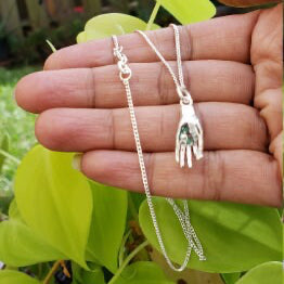 Silver Yoga Mudra Jewelry