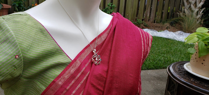 Silver OM Chakra  pendent