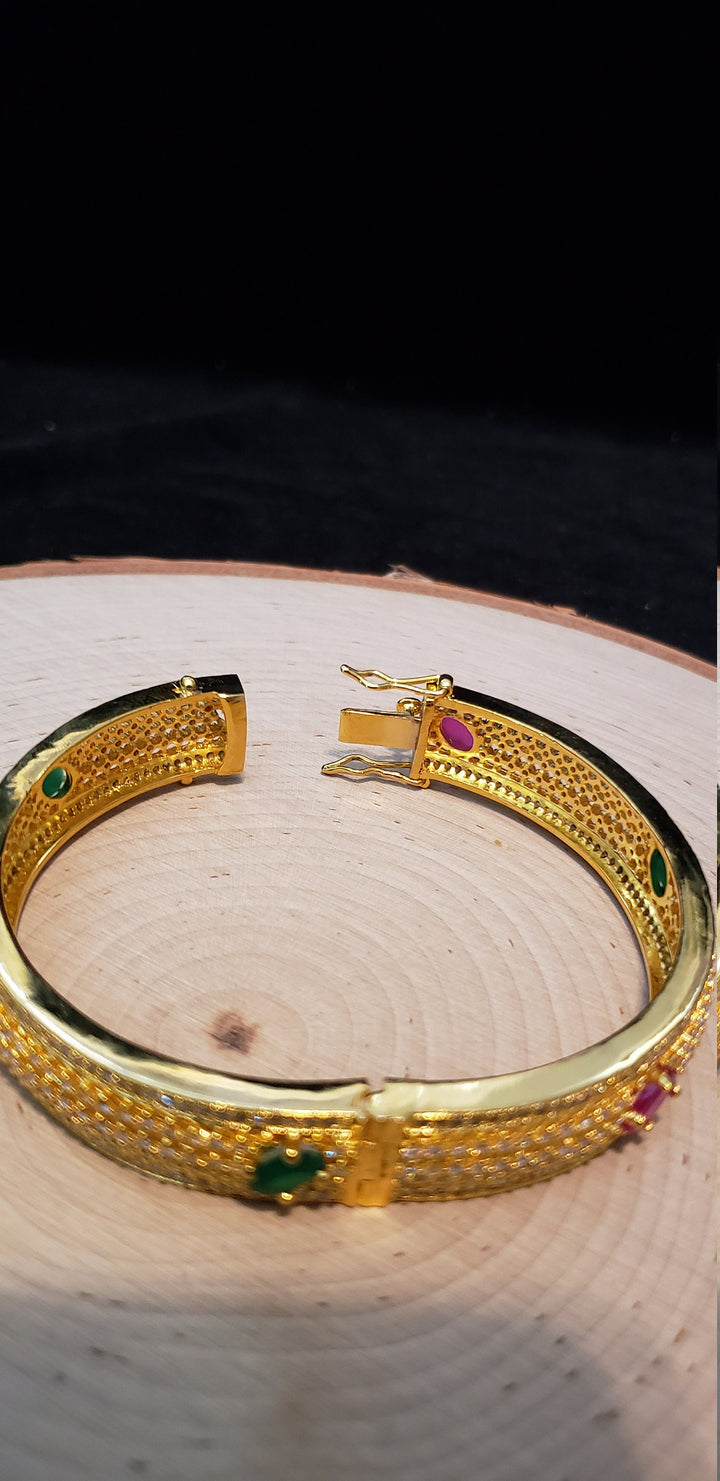 White CZ Bangles Set