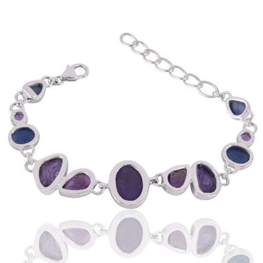 Silver Amethyst Bracelet
