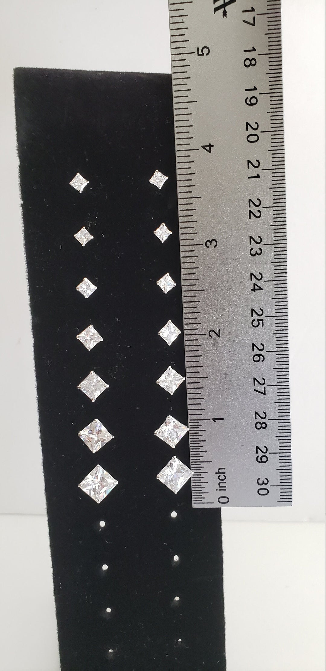Princess Cut Diamond Studs