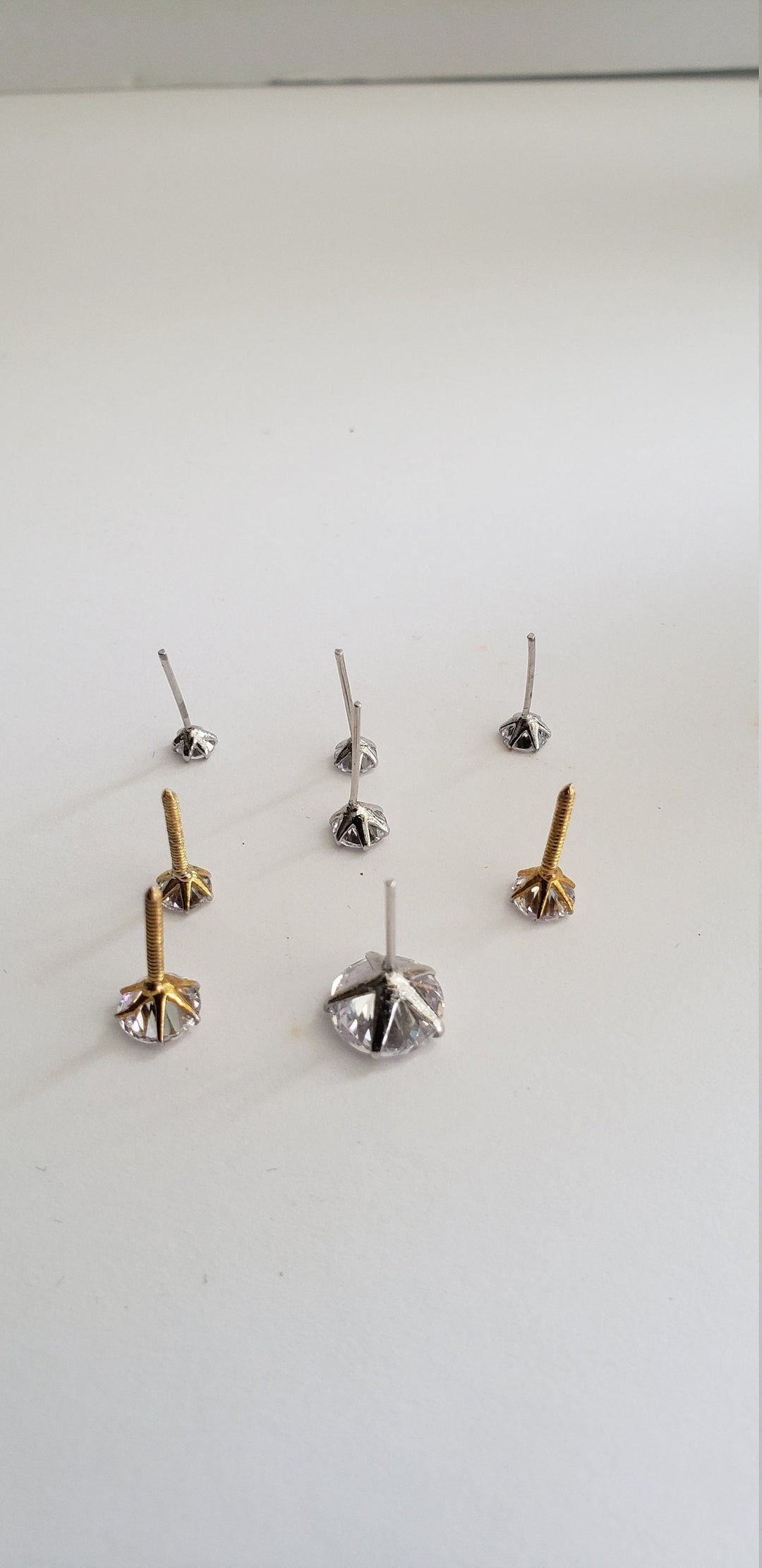 Round CZ Stud Earrings