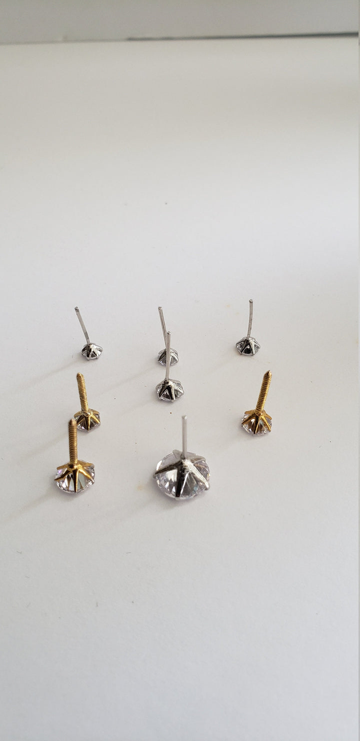 Round CZ Stud Earrings
