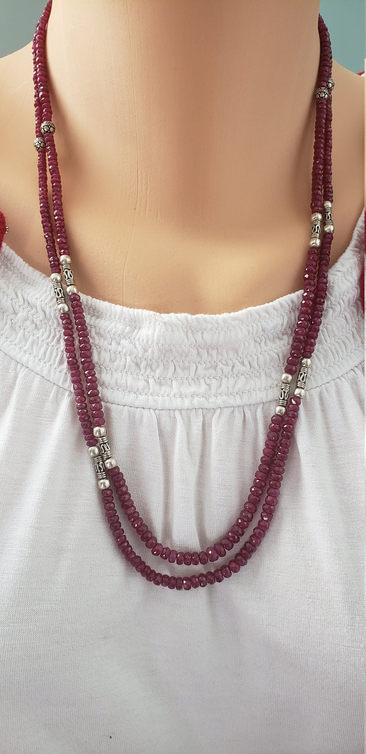 Silver Ruby chain