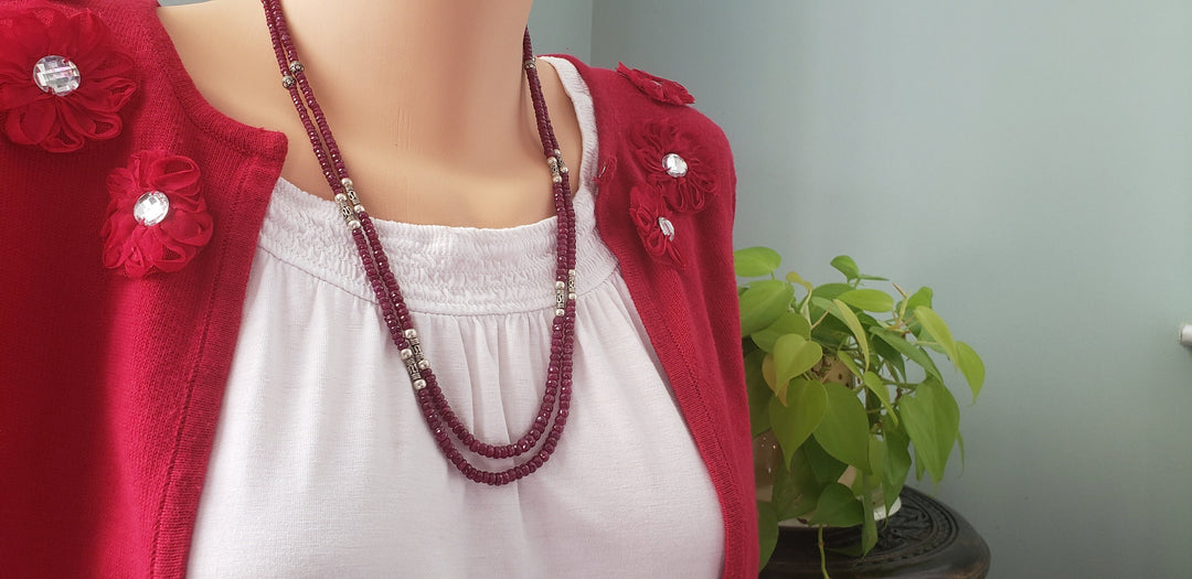 Silver Ruby chain